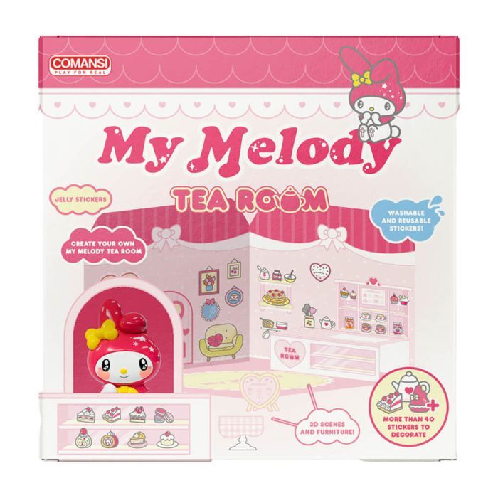 HELLO KITTY - Melody 6cm Naklejka Domek Herbaciarnia