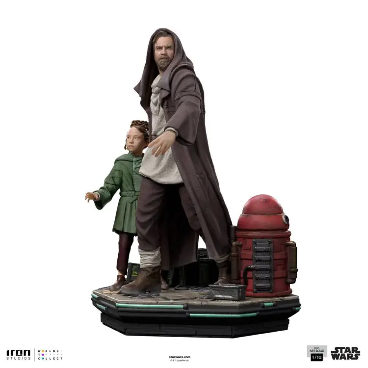 OBI-WAN KENOBI - Obi-Wan i młoda Leia - Statua z Art Scale 1/10 20cm