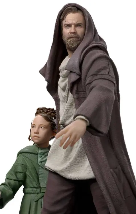 OBI-WAN KENOBI - Obi-Wan i młoda Leia - Statua z Art Scale 1/10 20cm