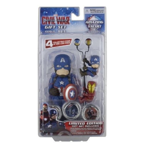 MARVEL - GIFT Set Body Knocker Scalers Hubsnaps - Kapitan Ameryka