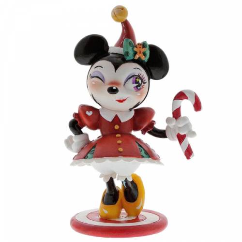 DISNEY - Miss Mindy World - Statuetka z żywicy - Świąteczna Minnie - 16 cm