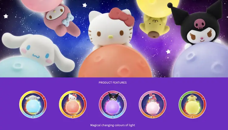 HELLO KITTY - Seria Little Moon Light - Asortyment 12 figurek 8,22 cm