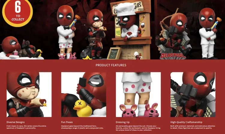 DEADPOOL - Bohaterowie akcji - Zestaw 12 figurek 8-10 cm