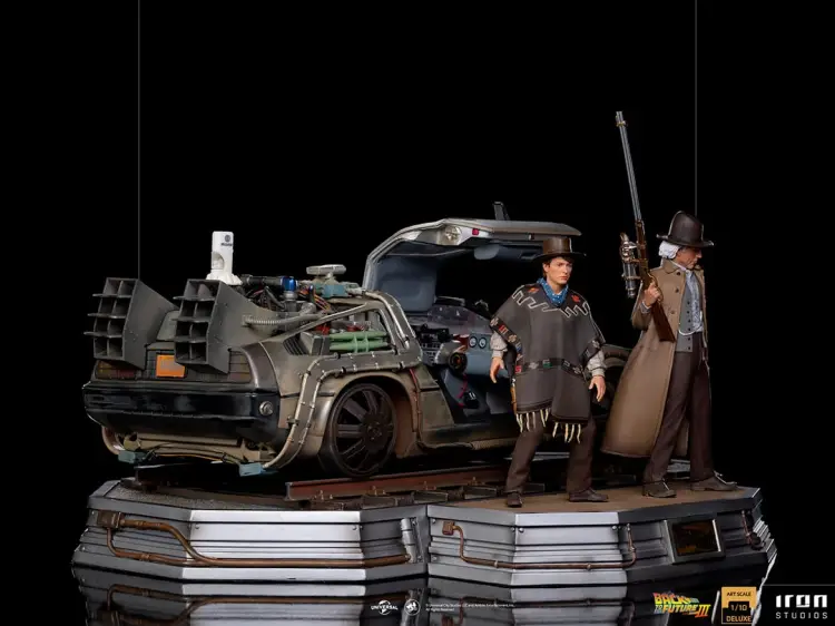 BACK TO THE FUTURE 3 - Delorean Full Set - ArtScale 1/10 - 32 cm