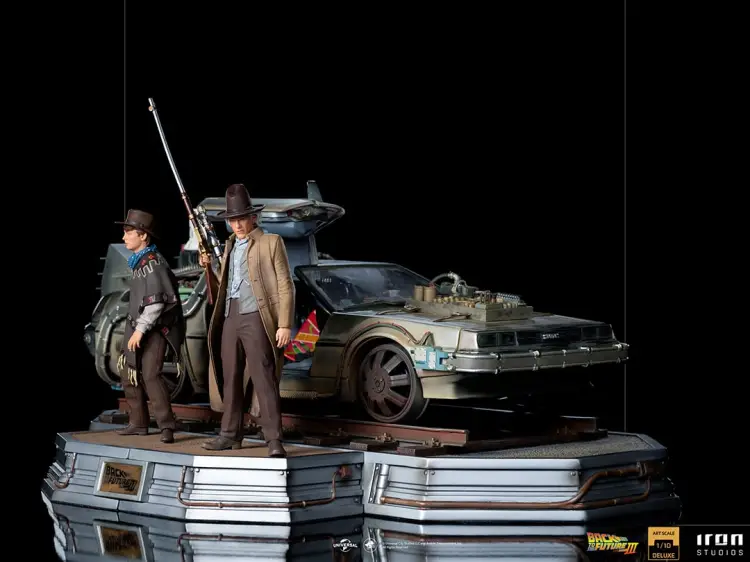 BACK TO THE FUTURE 3 - Delorean Full Set - ArtScale 1/10 - 32 cm