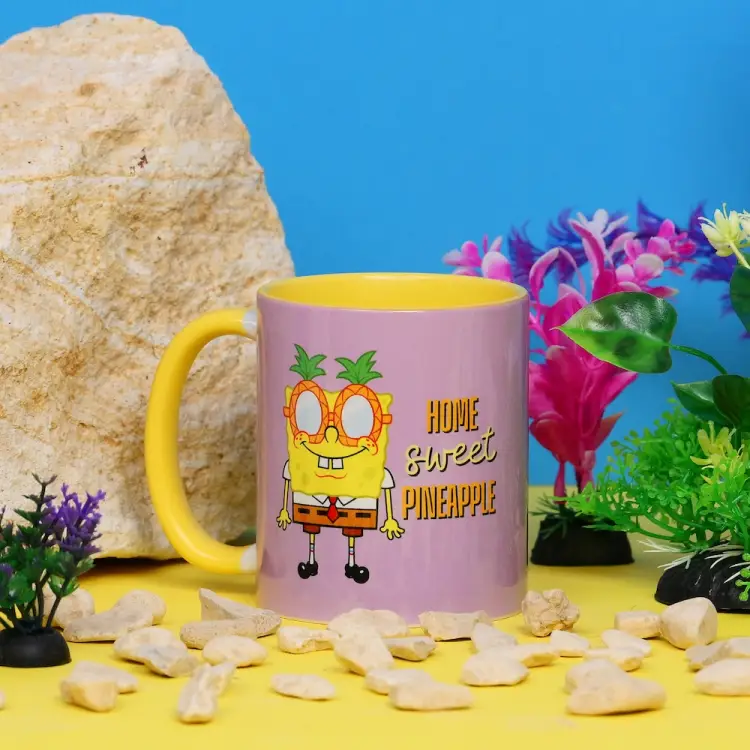 SPONGEBOB - Home Sweet Pineapple - Wewnętrzny kolorowy kubek - 11 uncji