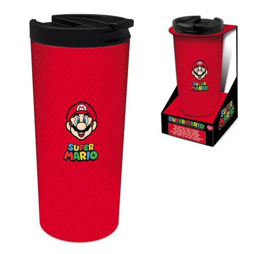 NINTENDO - Super Mario - Kubek podróżny ze stali nierdzewnej 425 ml