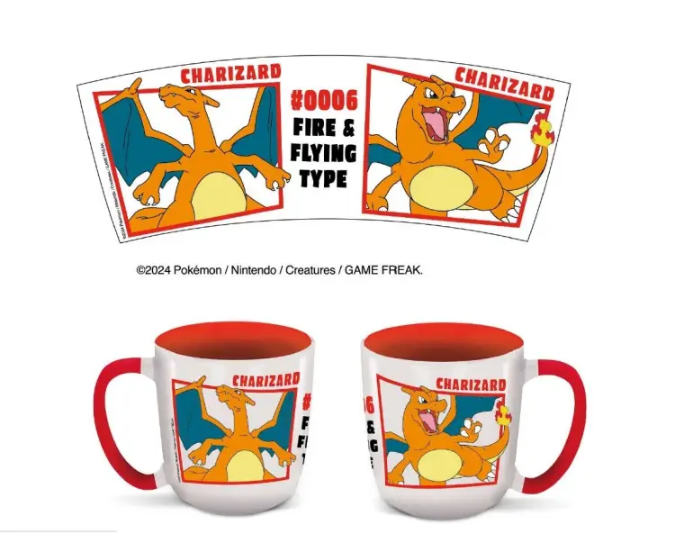 POKEMON - Charizard - Kubek Elite z kolorowym wnętrzem - 13Oz