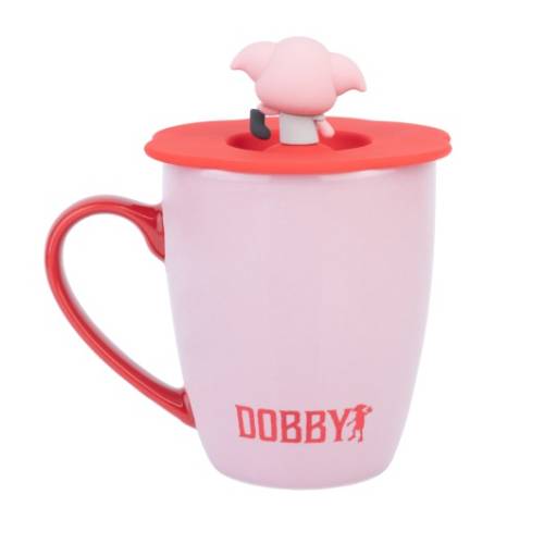 HARRY POTTER - Dobby - Kubek 350ml + silikonowa pokrywka z figurką 3D