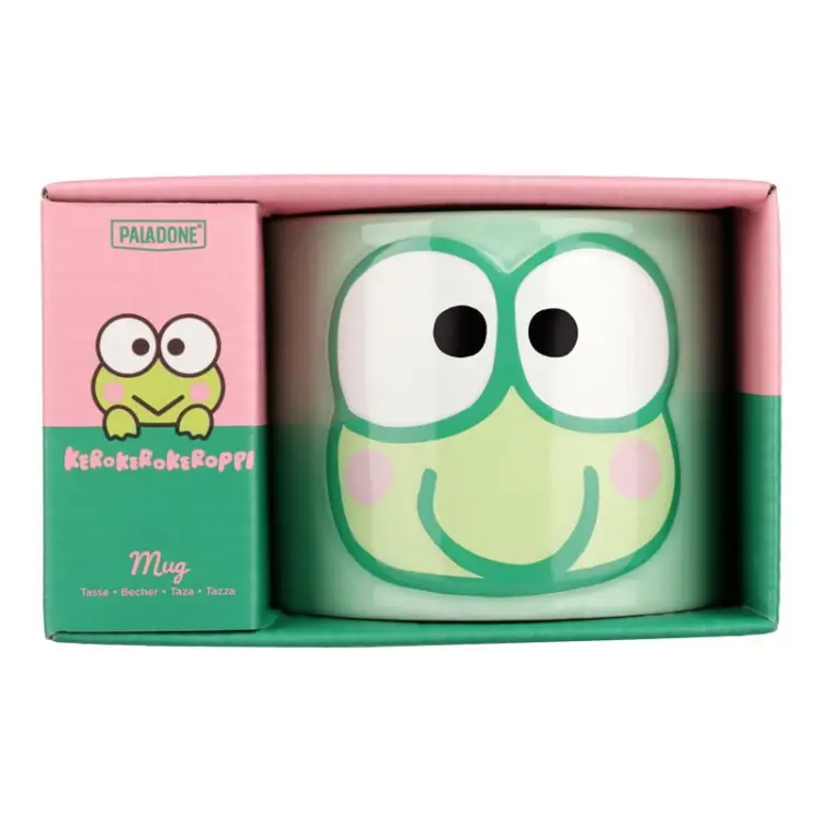 HELLO KITTY - Keroppi - Kubek tłoczony - 13oz
