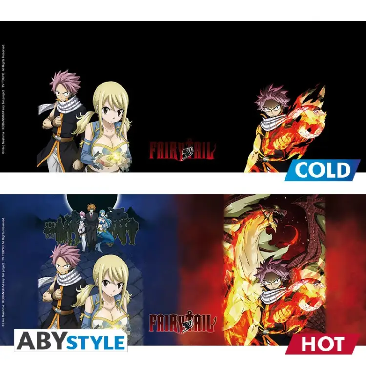 FAIRY TAIL - Natsu & Lucy - Kubek termiczny 460ml