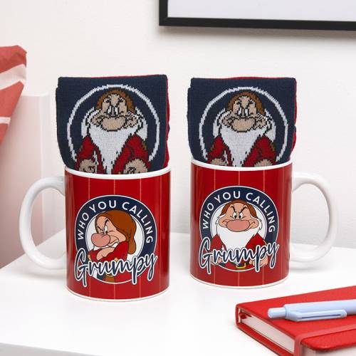 SNOW WHITE - Grumpy - Kubek i skarpetki