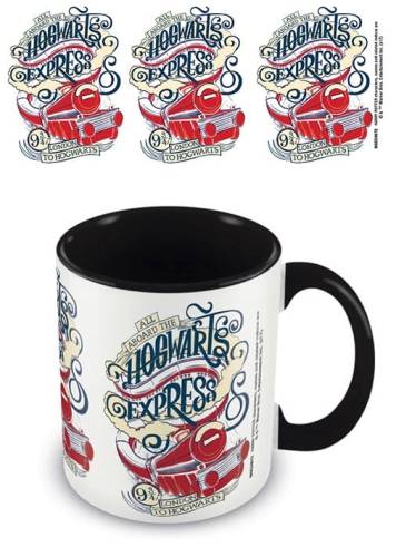 HARRY POTTER - kolorowy kubek wewnętrzny - Hogwarts Express Black