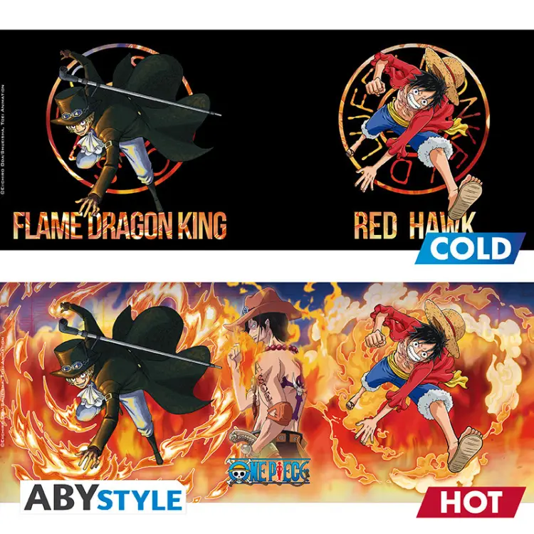 ONE PIECE - Luffy & Sabo - Kubek termiczny 460ml