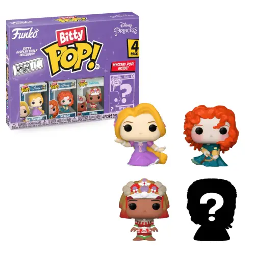 Funko Bitty POP - Princesses Rapunzel Disney  4-Pack
