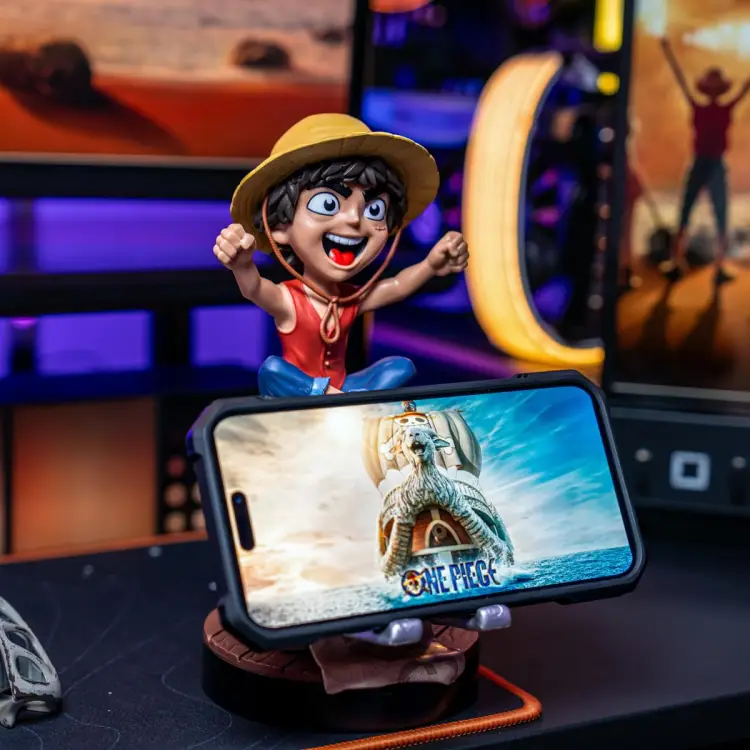 ONE PIECE NETFLIX - Luffy Wanted - Kontroler i wsparcie telefoniczne - 20 cm