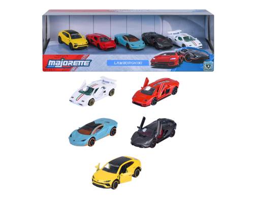 RIDE COOL - Lamborghini - Zestaw 5 miniaturowych samochodów - 1:64