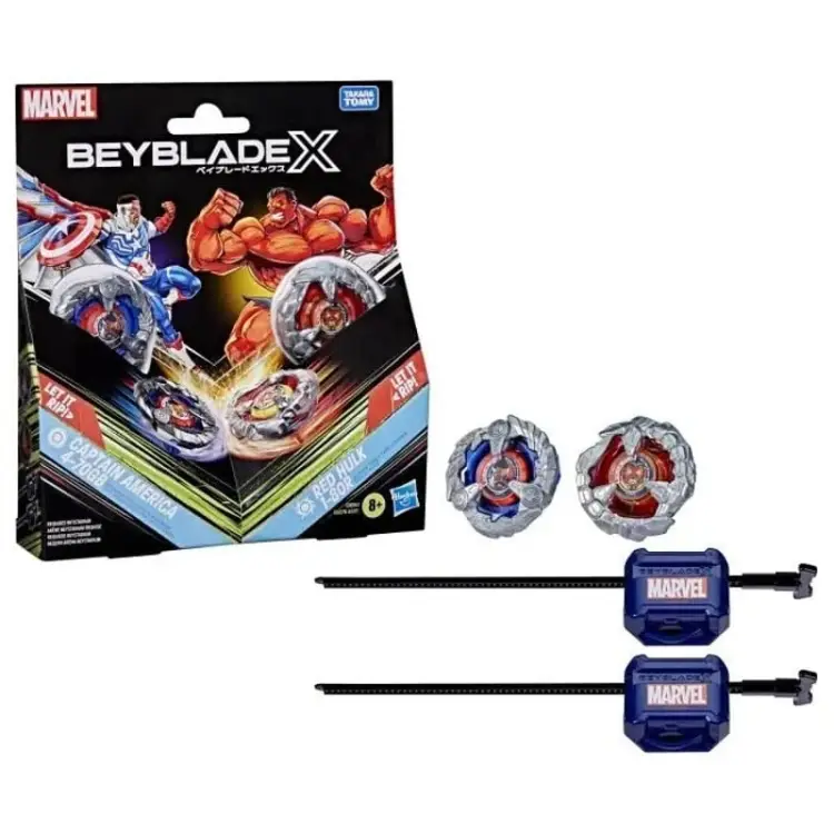 BEYBLADE X - Captain America 4-70GB & Red Hulk 1-80R