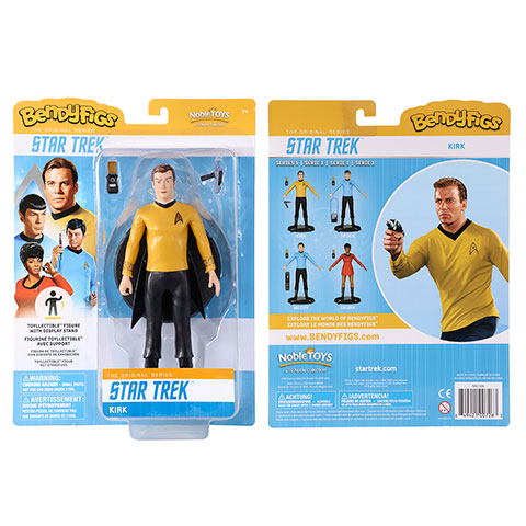STAR TREK - Kirk - Figurka Bendyfigs z podpórką