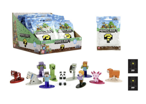 MINECRAFT - Wyświetlacz ślepych figurek Nano - 13 Asortyment - 24 szt.