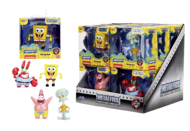 SPONGE BOB - Zestaw 2,5-calowych figurek - 4 modele - 12 elementów - fala 1