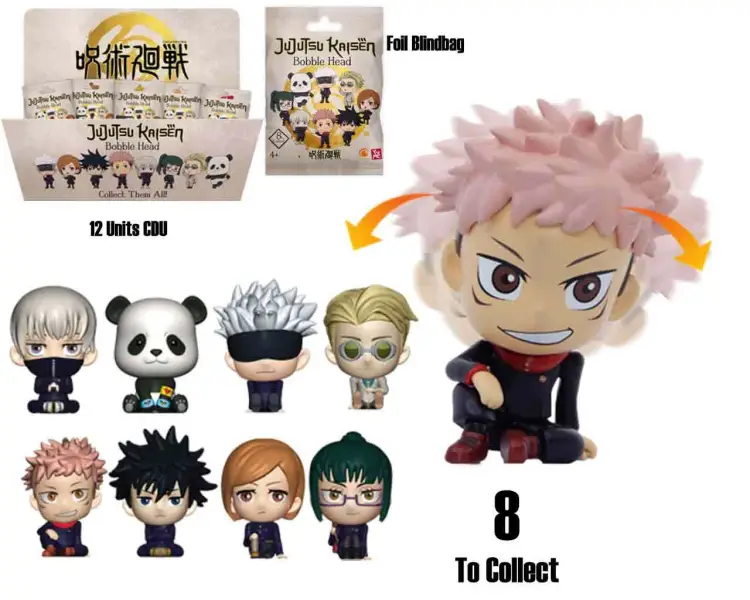 JUJUTSU KAISEN - Bobble Hero - Asortyment 12 figurek 6 cm