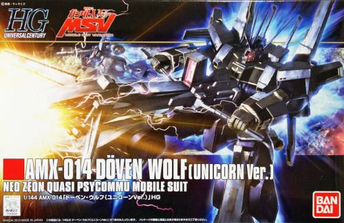 GUNDAM - HGUC 1/144 MX-014 Doven Wolf, wersja z jednorożcem