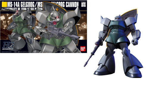 GUNDAM - 1/144 HGUC GELGOOG/ GELGOOG CANNON - Zestaw modelarski