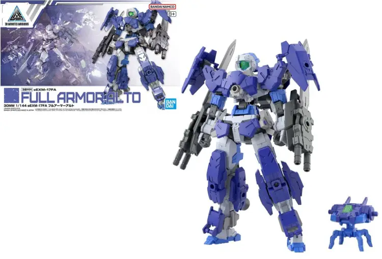 GUNDAM - 30MM 1/144 eEXM-17FA FULL ARMOR ALTO - Zestaw modelarski