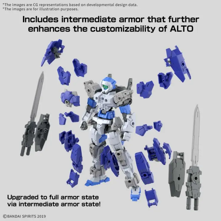 GUNDAM - 30MM 1/144 eEXM-17FA FULL ARMOR ALTO - Zestaw modelarski
