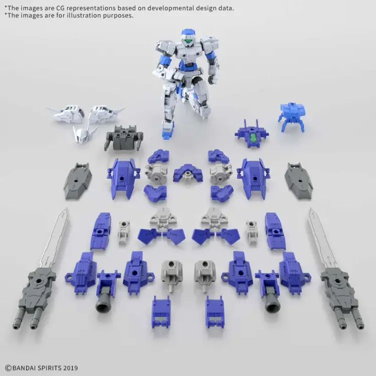 GUNDAM - 30MM 1/144 eEXM-17FA FULL ARMOR ALTO - Zestaw modelarski