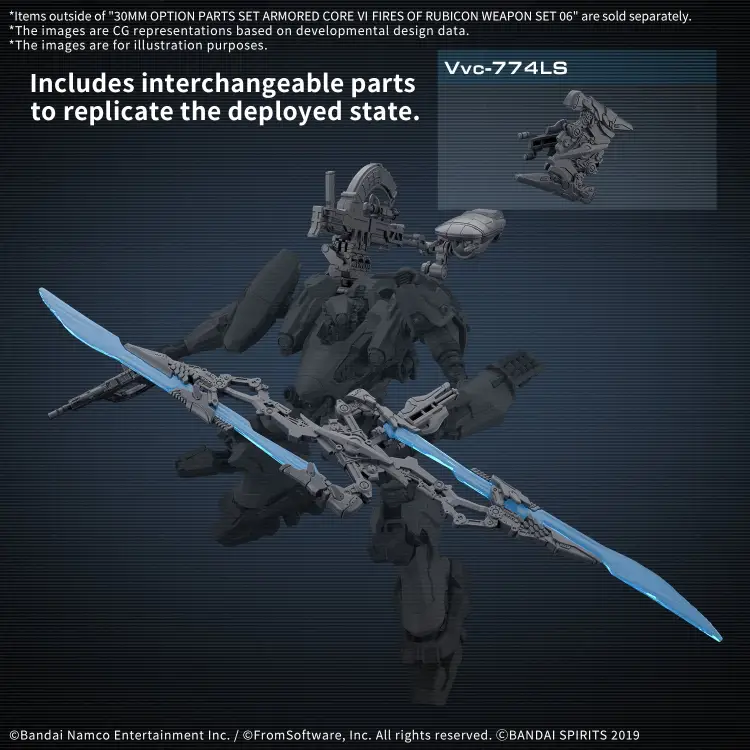 ARMORED CORE VI - Zestaw broni 30 mm 06 - Zestaw modelarski