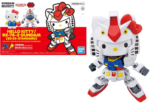 GUNDAM - Hello Kitty EX-8-2 Gndam Ex-Standard - Zestaw modelarski
