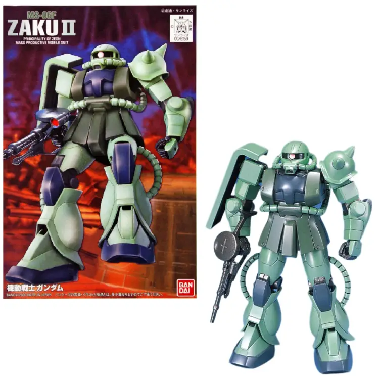 GUNDAM - 1/144 FG MS-06F/J Zaku II - Zestaw modelarski 13 cm