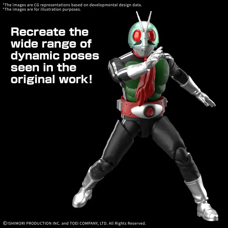 KAMEN RIDER - Figurka standardowa zamaskowanego jeźdźca 1 - Zestaw modelarski