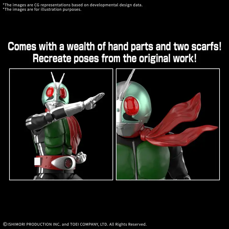 KAMEN RIDER - Figurka standardowa zamaskowanego jeźdźca 1 - Zestaw modelarski