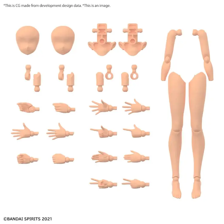 30MS - 30MS Option Body Parts Arm & Leg Parts (Color C) - Zestaw modelarski