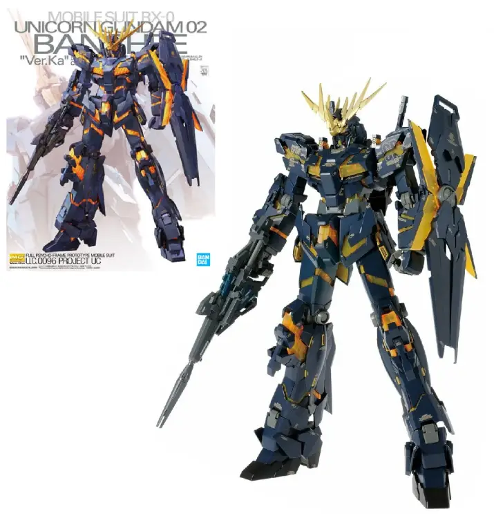 GUNDAM - MG 1/100 Unicorn Gundam 02 Banshee Vers. szt. Ka - Zestaw modelarski