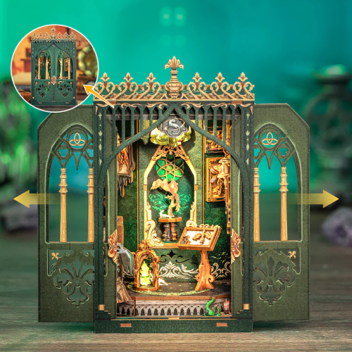 MINIATUROWY DOMEK - DIY - Zielnik ciemności - 90 elementów + oświetlenie LED