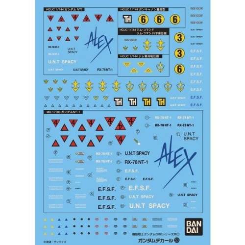 GUNDAM - GUNDAM DECAL 053 - Federacja serii HGUC 0800
