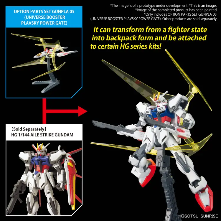 GUNDAM - Zestaw części opcjonalnych Gunpla 05 (Universe Booster) - Zestaw modelarski