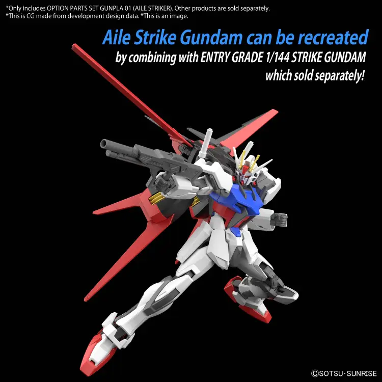 GUNDAM - Zestaw części opcjonalnych Gunpla 01 (Aile Striker) - Zestaw modelarski