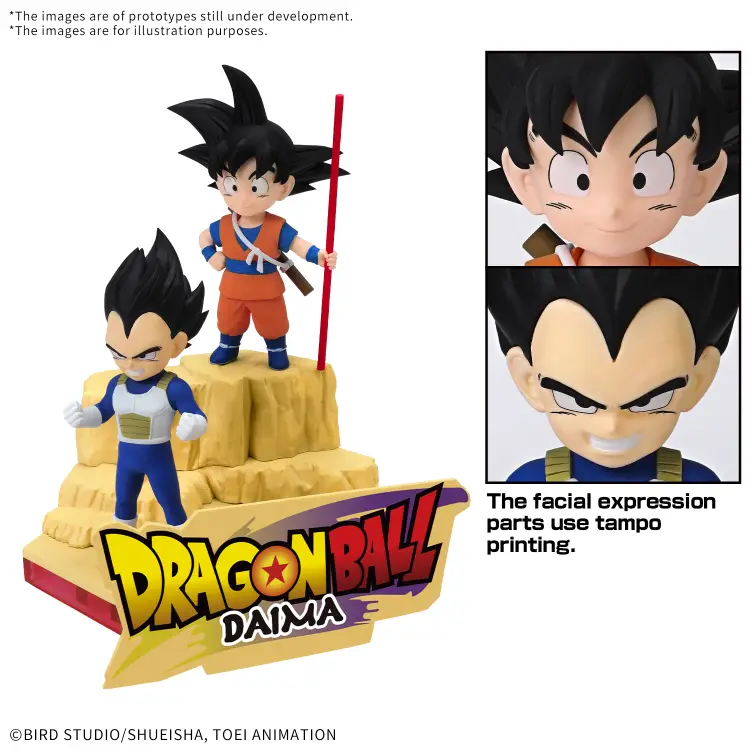 DRAGON BALL DAIMA - Son Goku (mini) i Vegeta (mini) - Zestaw modelarski