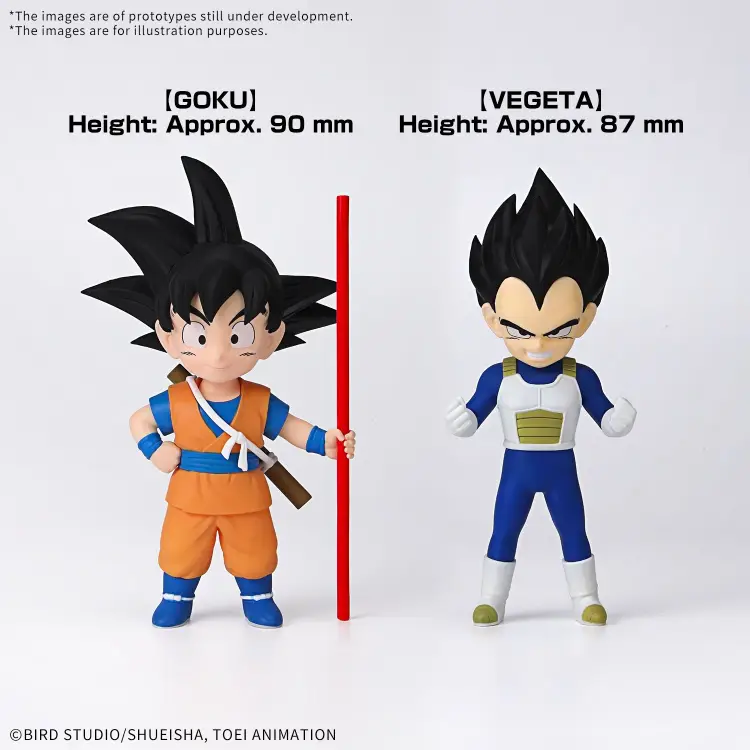 DRAGON BALL DAIMA - Son Goku (mini) i Vegeta (mini) - Zestaw modelarski