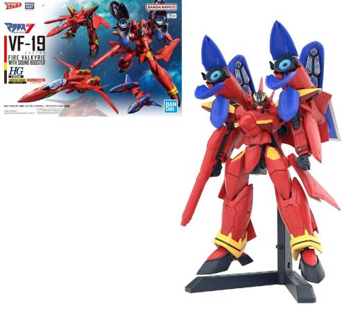 Zestaw modelarski MACROSS -HG 1/100 VF-19 Custom Fire Valkyrie z wzmocnieniem dźwięku