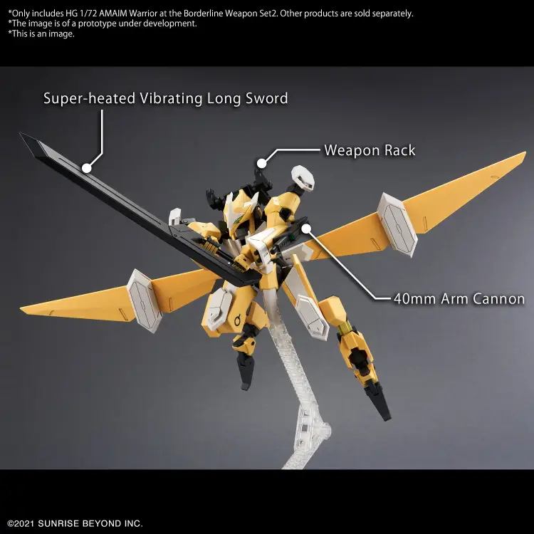 AMAIM -HG 1/72 AMAIM Warrior at the borderline Weapon Set 2 - Zestaw modelarski
