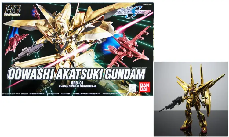 GUNDAM - HG 1/144 Shiranui Akatsuki ORB-01 - Zestaw modelarski