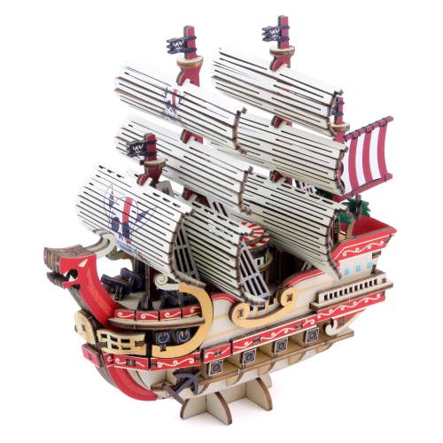 ONE PIECE - Red Force - Zestaw modeli drewnianych 14x7.1x13.7cm