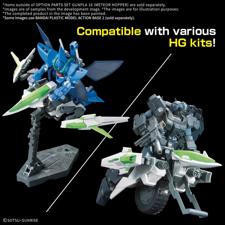 GUNDAM - Zestaw części opcjonalnych gunpla 16 (Meteor Hopper) - Zestaw modelarski