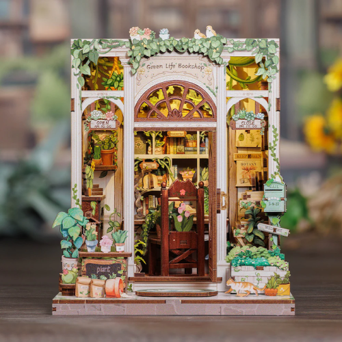 MINIATUROWY DOMEK - DIY - Księgarnia Green Life - 196szt + Oświetlenie LED